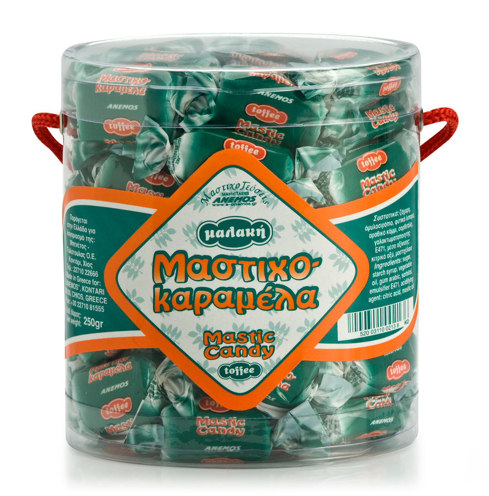 Mastic Candy Toffee. Oval Box 250g Mastic candy toffee. Oval Box 250g