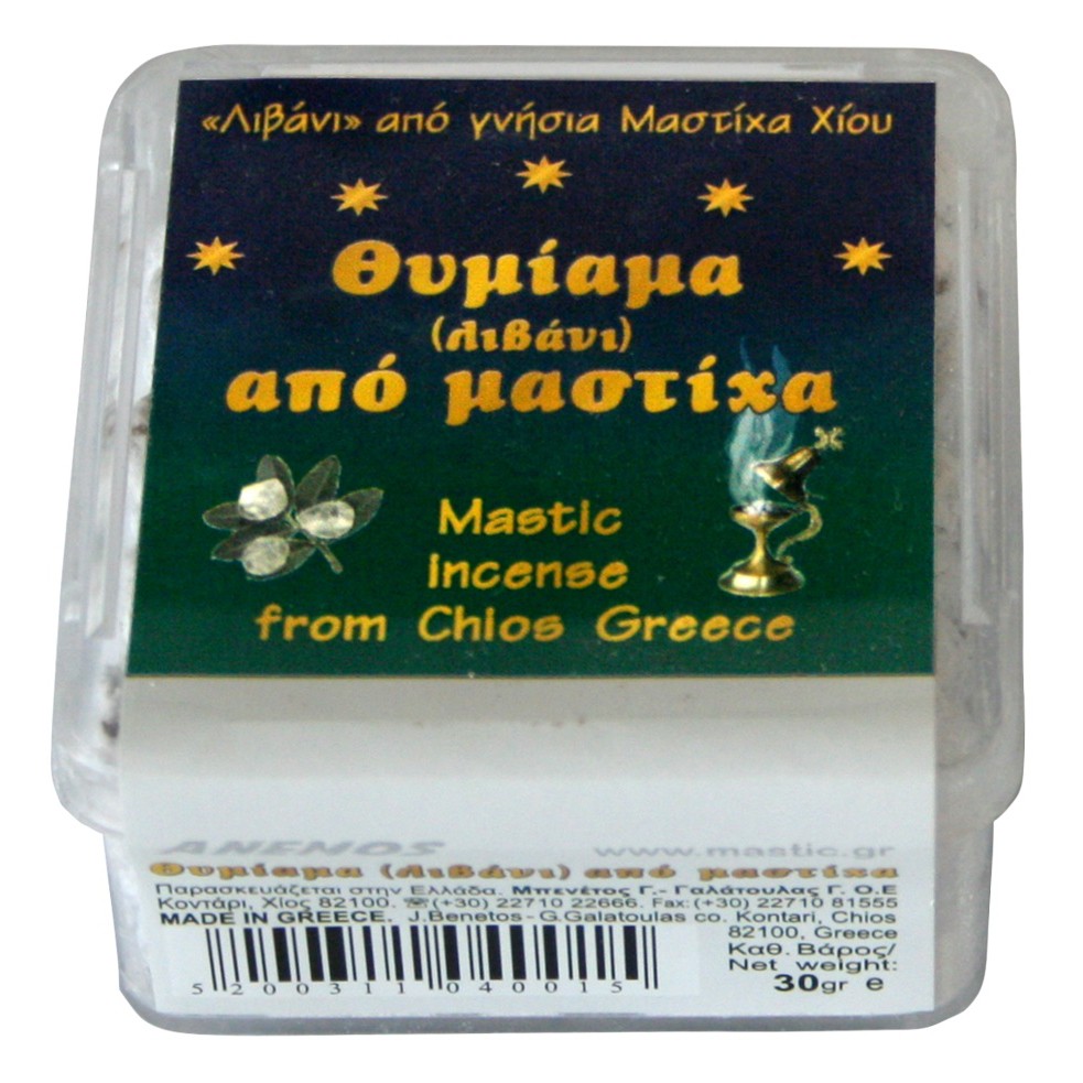 Mastic incense in a plastic box 30g Mastic incense in a plastic box 30g