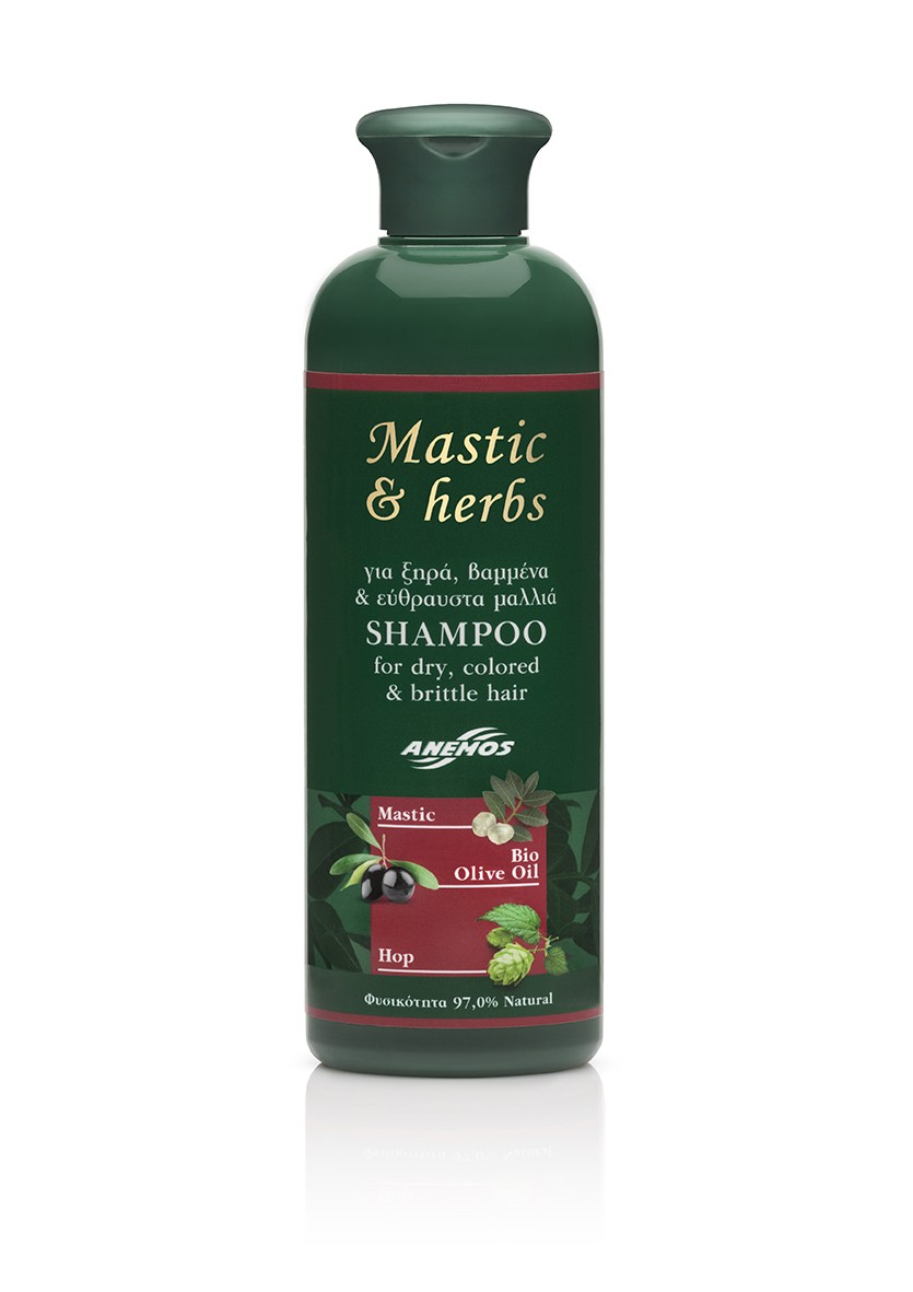 Shampoo mastic & herbs for dry - colored or brittle Hair 300ml Shampoo mastic & herbs for dry - colored or brittle Hair 300ml