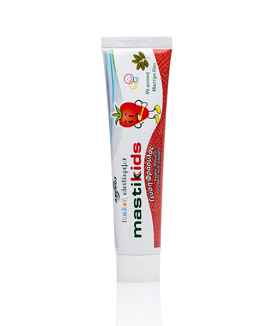 Toothpaste for children with mastic & Strawberry Toothpaste for children with mastic & Strawberry
